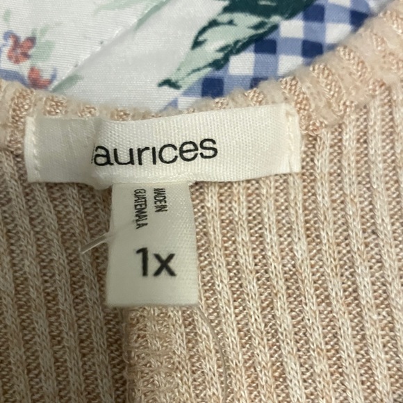 Maurices V-Neck Oatmeal Sweater - Picture 4 of 9